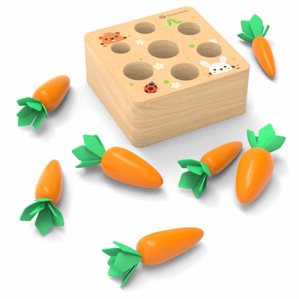 Wooden Carrot Shape Matching Toy - Stylus Kids