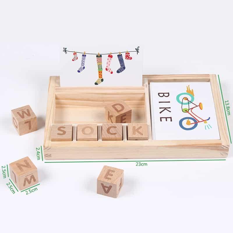 Educational Wooden Words Spelling Toy - Stylus Kids