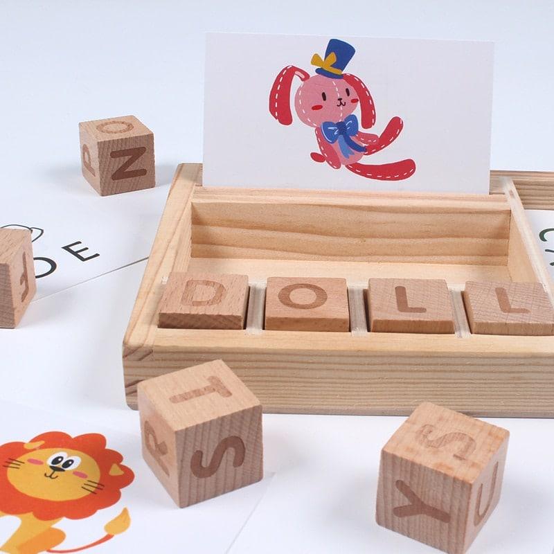 Educational Wooden Words Spelling Toy - Stylus Kids