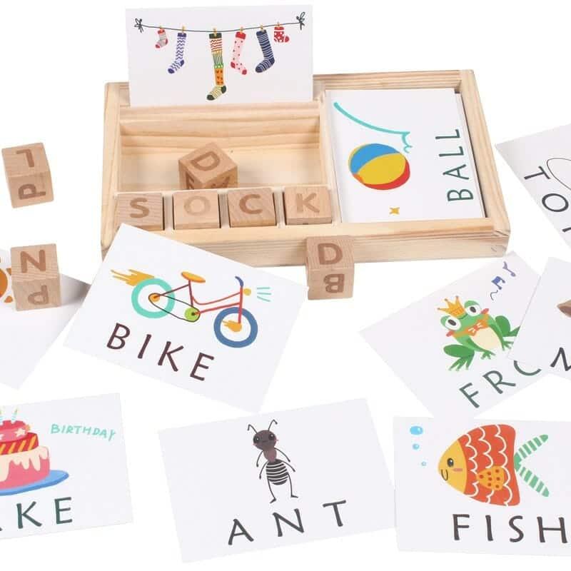 Educational Wooden Words Spelling Toy - Stylus Kids