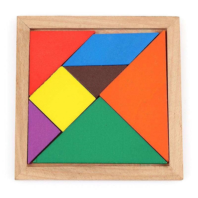 Wooden Geometric Puzzle Set 5 Pcs - Stylus Kids