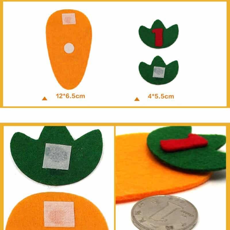 Soft Cloth Carrot Shaped Counting Toy - Stylus Kids