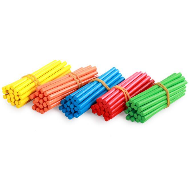 Kid's Colorful Bamboo Counting Sticks 100 Pcs Set - Stylus Kids