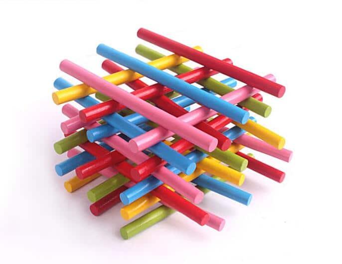 Kid's Colorful Bamboo Counting Sticks 100 Pcs Set - Stylus Kids