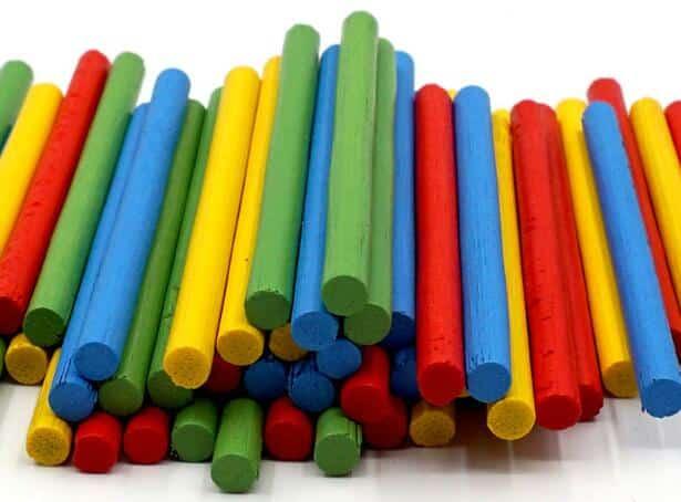 Kid's Colorful Bamboo Counting Sticks 100 Pcs Set - Stylus Kids