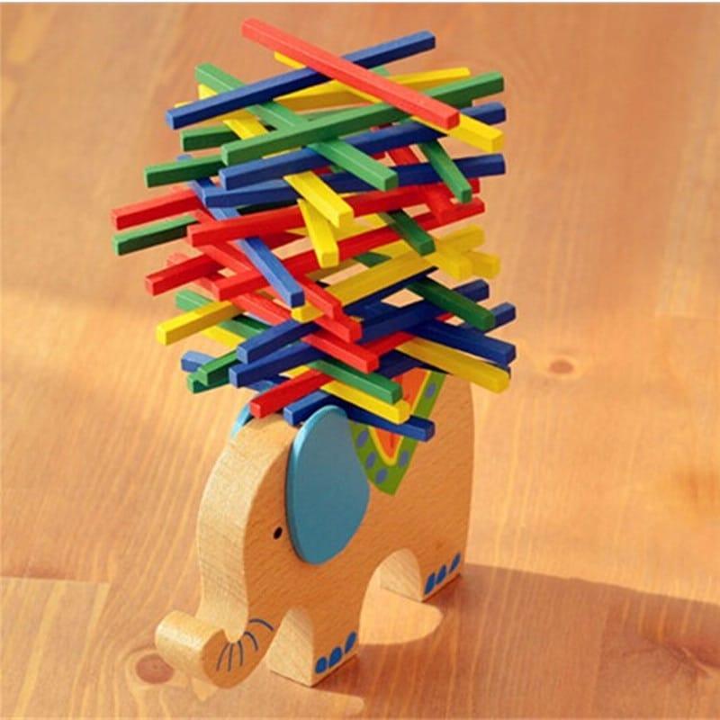 Wooden Montessori Balancing Blocks Toy - Stylus Kids
