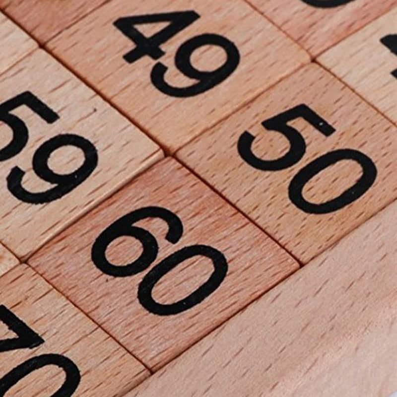 1-100 Math Wooden Board - Stylus Kids