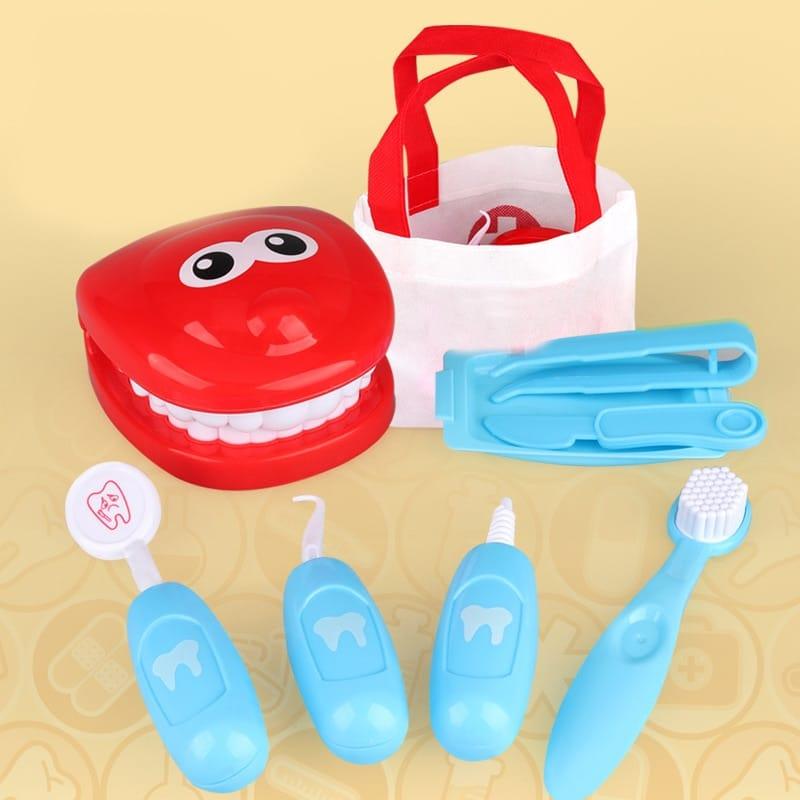 Kid's Plastic Dentist Check Teeth Play Model Set - Stylus Kids