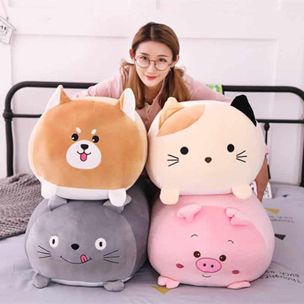 Soft Cartoon Animal Plush Pillow Toy - Stylus Kids