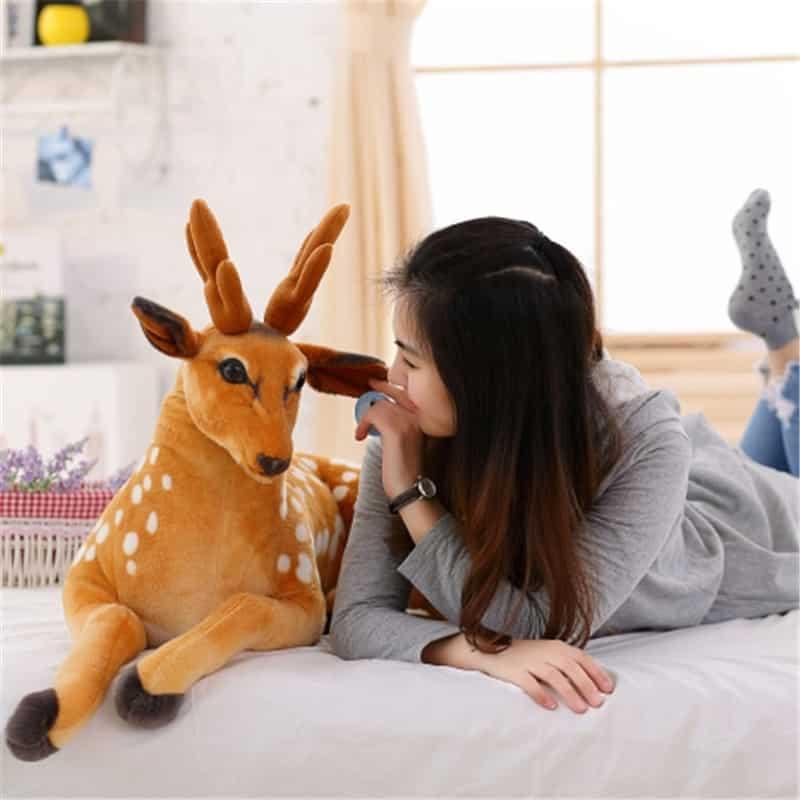 Sitting Position Deer Plush Toy - Stylus Kids