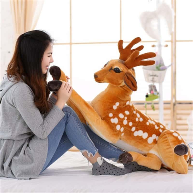 Sitting Position Deer Plush Toy - Stylus Kids