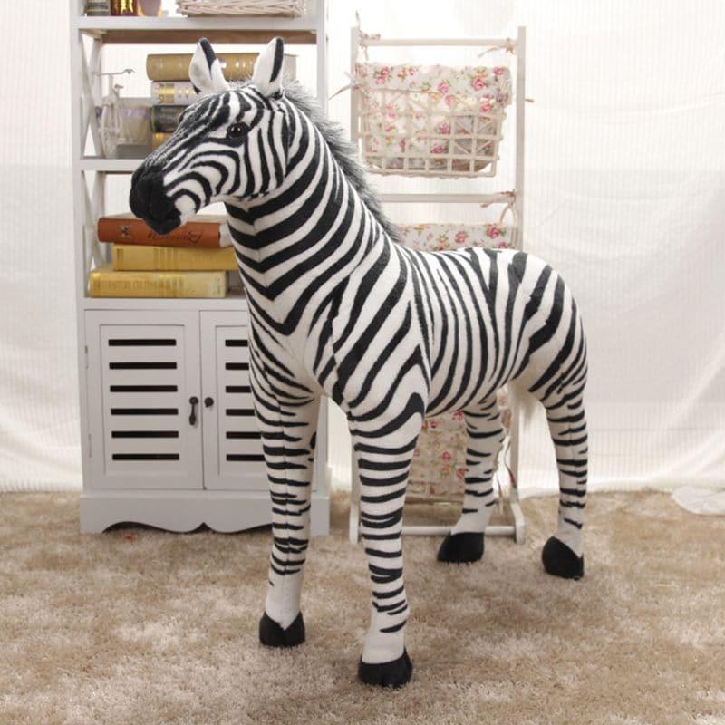 Realistic Zebra Soft Stuffed Plush Toy - Stylus Kids