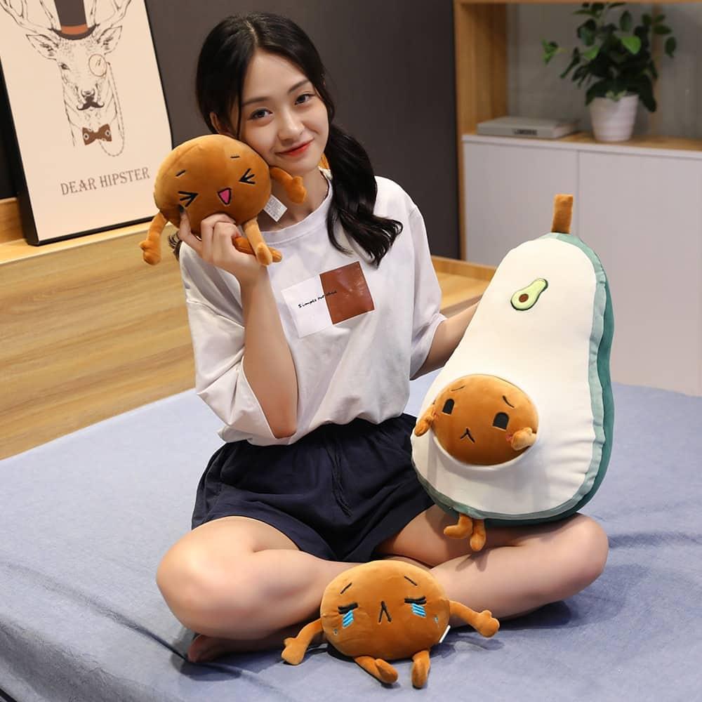 Avocado Plush Pillow - Stylus Kids