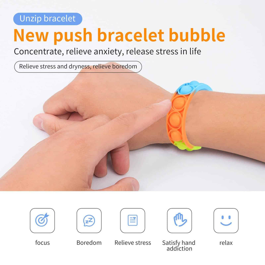 Bright Anti-Stress Pop-It Bracelet - Stylus Kids