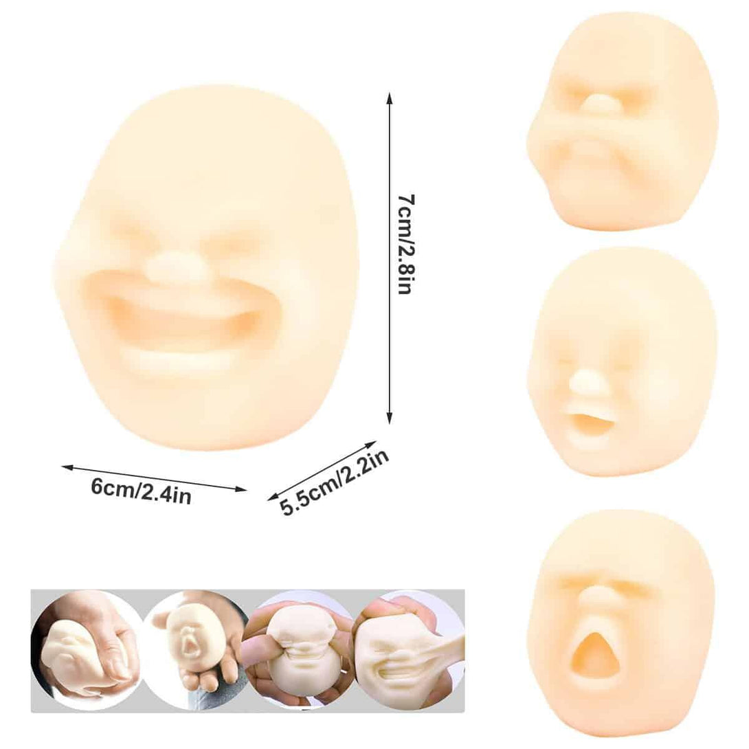 Anti-Stress Human Face Ball - Stylus Kids