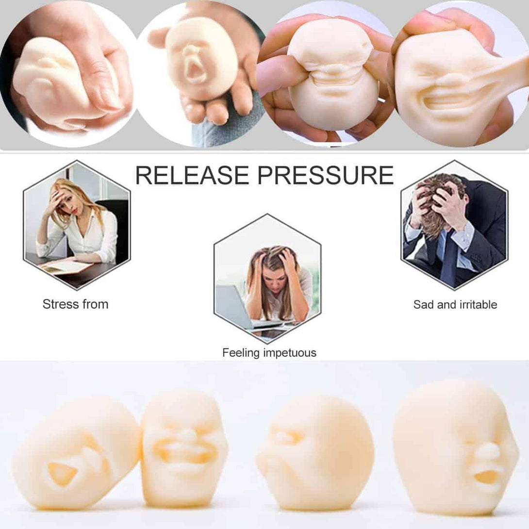 Anti-Stress Human Face Ball - Stylus Kids