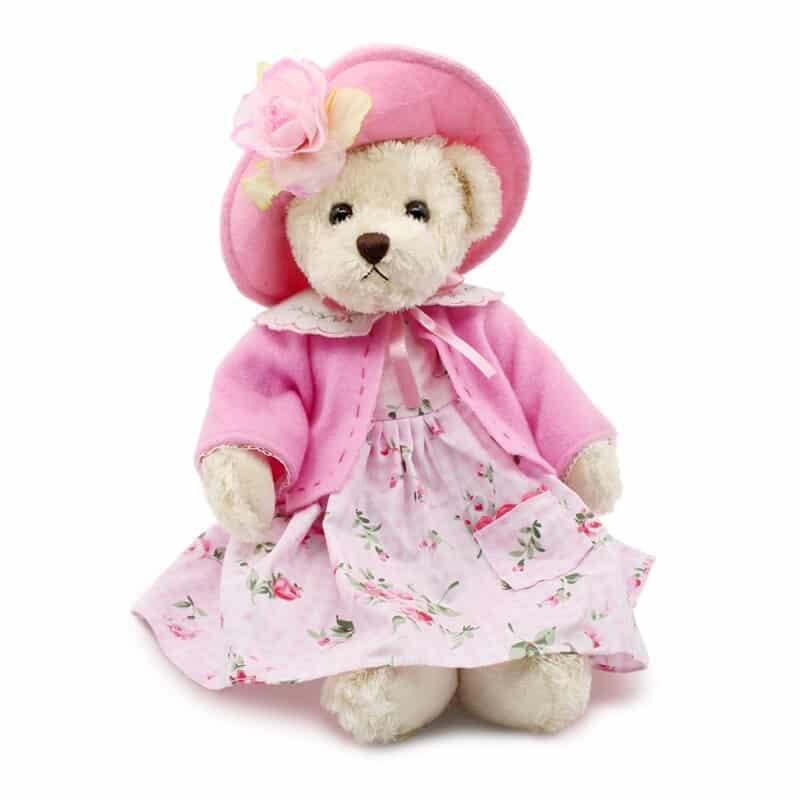 Stuffed Plush Teddy Bear in Dress - Stylus Kids