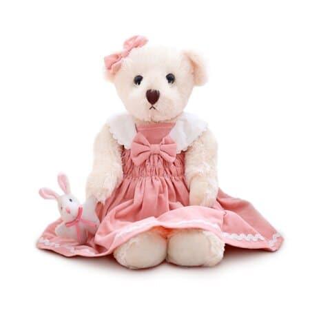 Stuffed Plush Teddy Bear in Dress - Stylus Kids