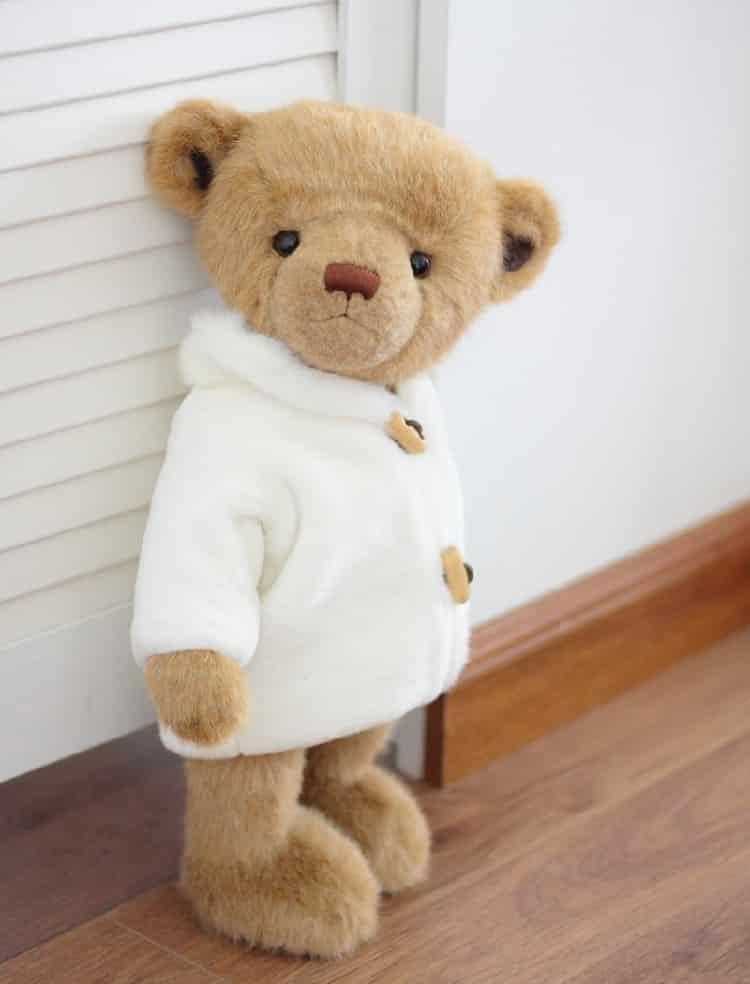 Plush Teddy Bear in Coat - Stylus Kids