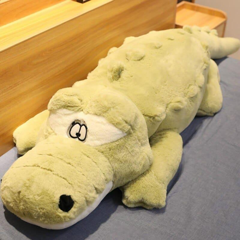 Large Plush Pillow with Crocodile Silhouette with Soft Filling - Stylus Kids