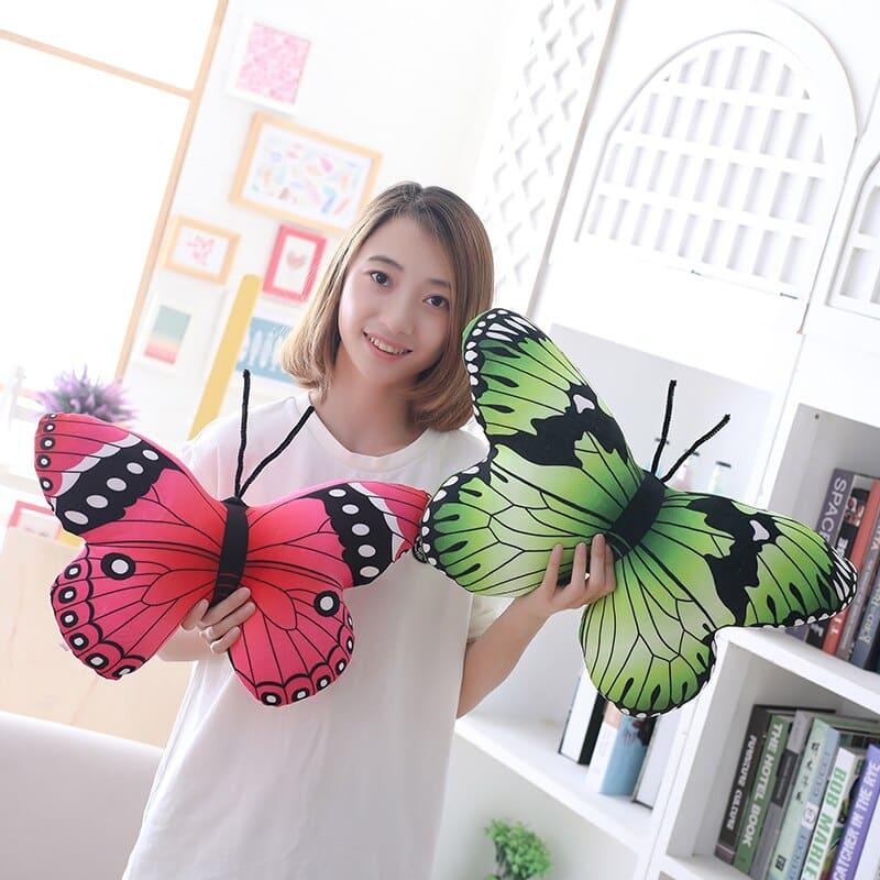 Colorful Plush Butterfly Pillow - Stylus Kids