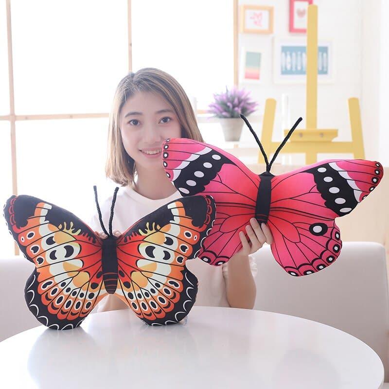 Colorful Plush Butterfly Pillow - Stylus Kids