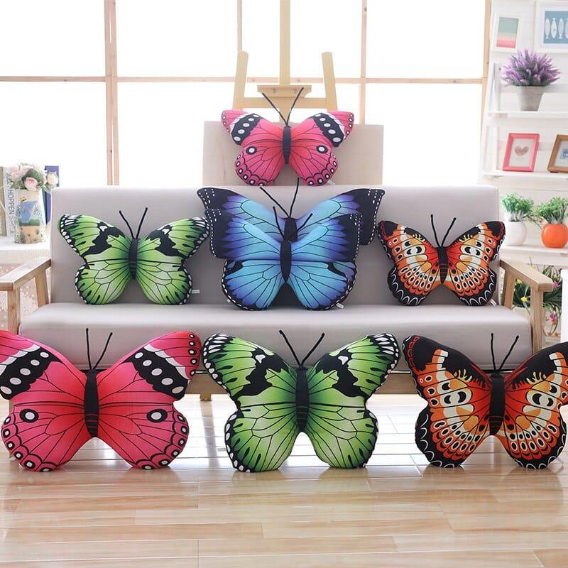 Colorful Plush Butterfly Pillow - Stylus Kids