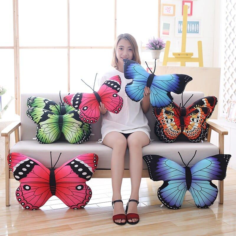 Colorful Plush Butterfly Pillow - Stylus Kids