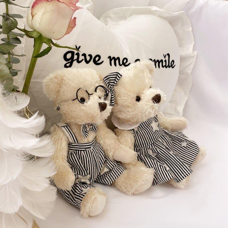 Plush Teddy Bear's Couple in Glasses - Stylus Kids