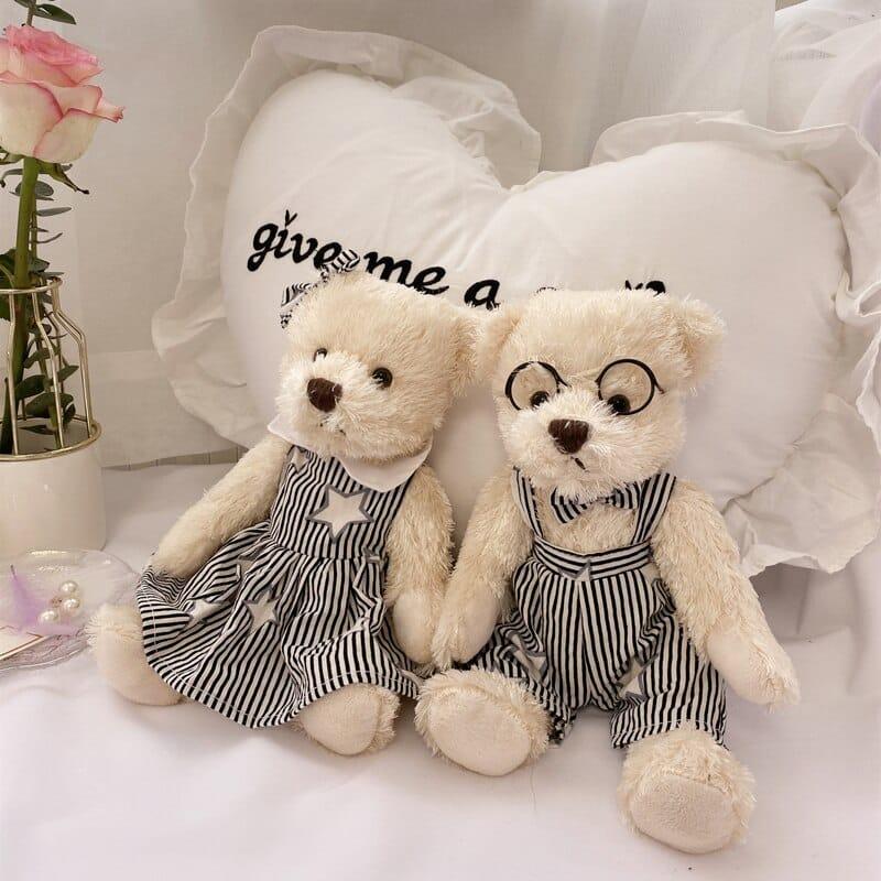 Plush Teddy Bear's Couple in Glasses - Stylus Kids