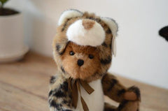Plush Teddy Bear in Leopard Costume - Stylus Kids