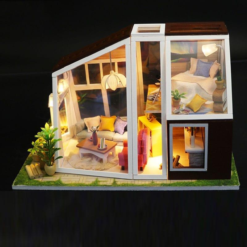 Fashion Miniature Wooden DIY Doll House with Furniture - Stylus Kids