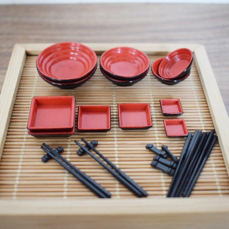 Doll House Miniature Chinese Tableware Set 15 pcs Set - Stylus Kids