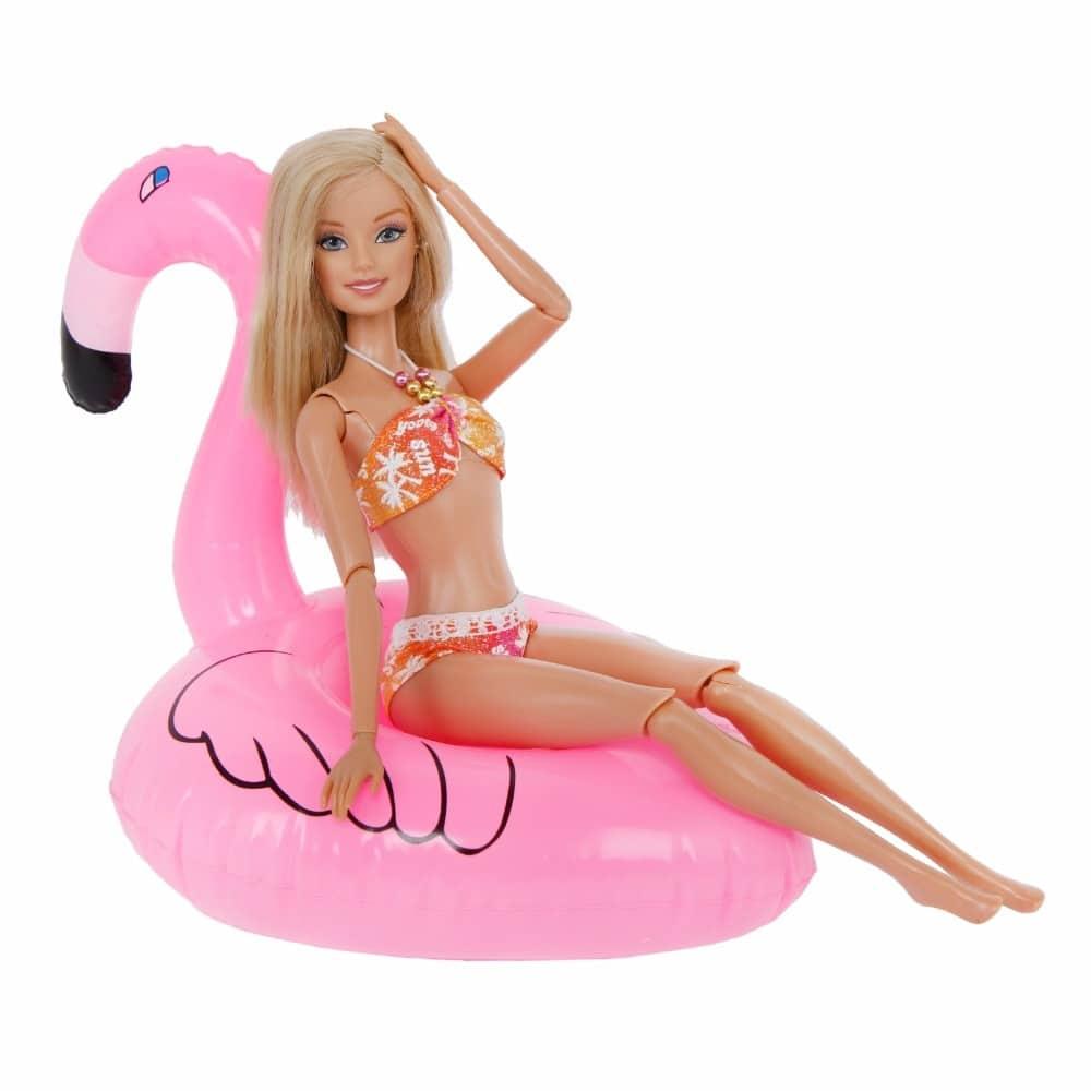 Swimming Suit and Swim Ring For Barbie Doll 2 pcs Set - Stylus Kids