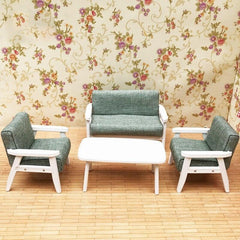 Miniature Wooden Living Room Furniture 4 pcs Set - Stylus Kids