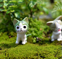 Cute Cartoon Mini Cat Figurines Set - Stylus Kids