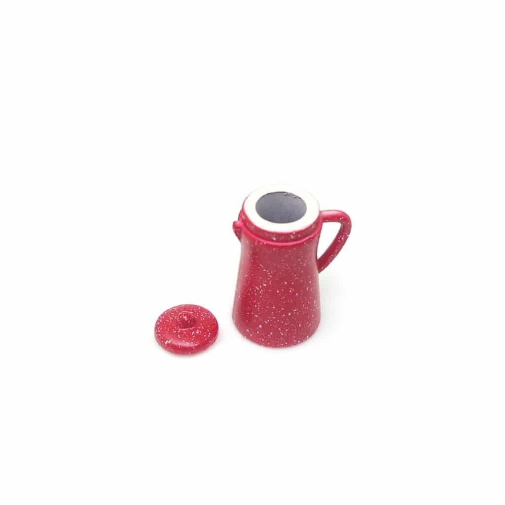 1/12 Doll House Miniature Porcelain Coffee Pot and Cups 5 pcs Set - Stylus Kids