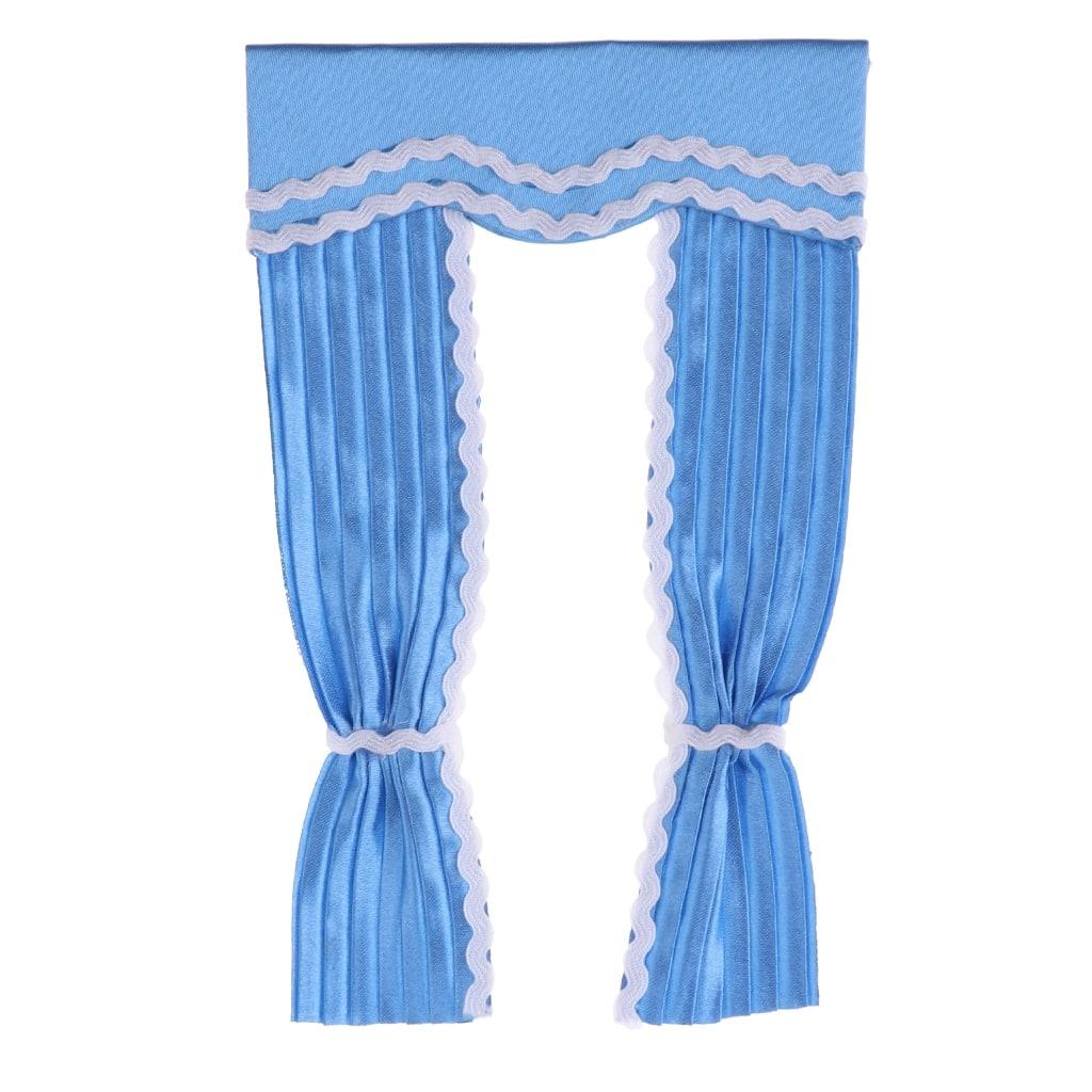 Lovely Miniature Satin Curtain for Doll House - Stylus Kids