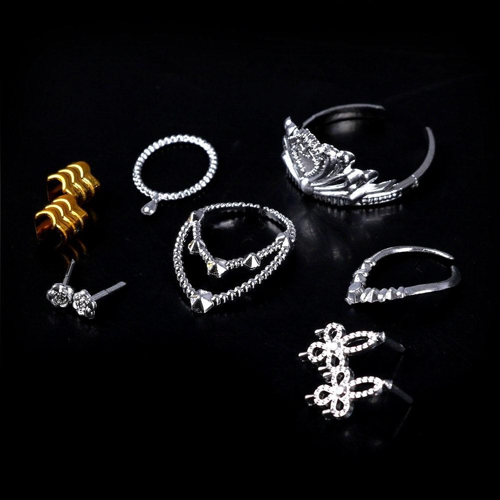 Crystal Plastic Jewelry For Dolls 10 pcs Set - Stylus Kids