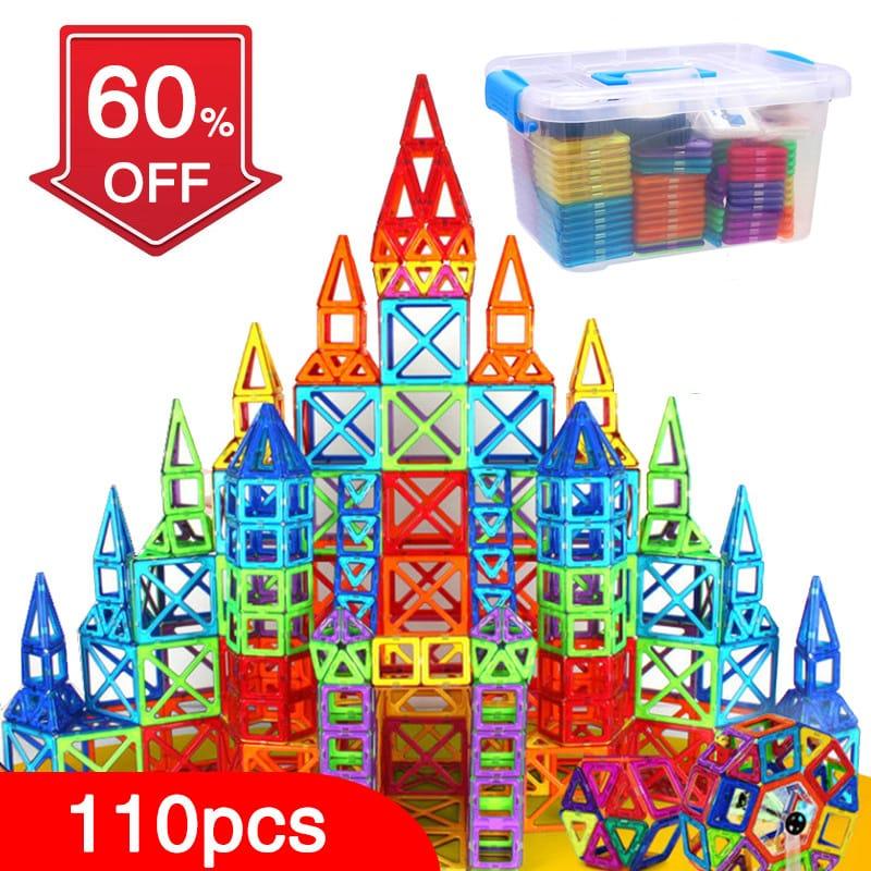 Kid's Magnetic Building Blocks Kit Toys - Stylus Kids