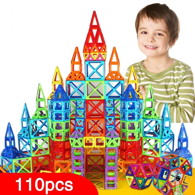 Kid's Magnetic Building Blocks Kit Toys - Stylus Kids