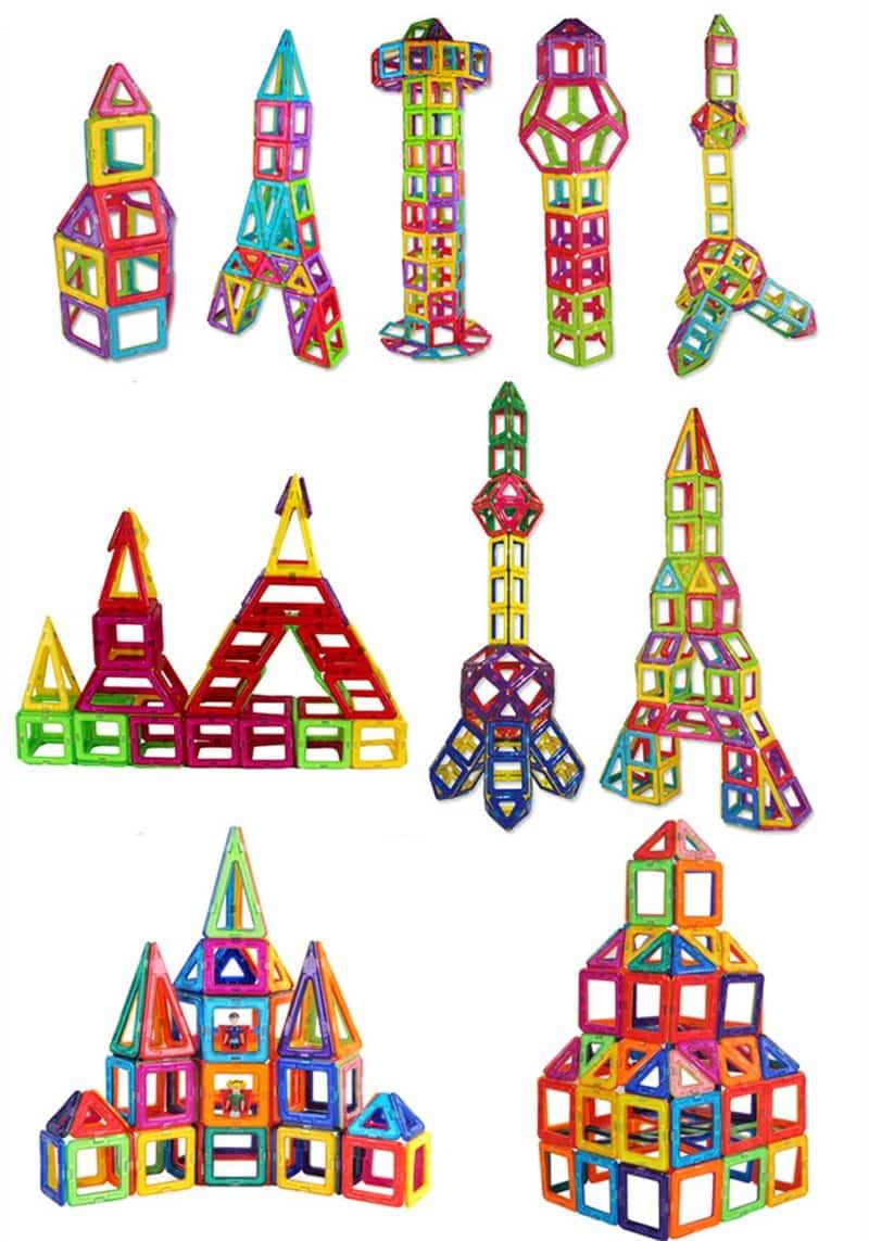 Colorful Magnetic Building Blocks Kit - Stylus Kids