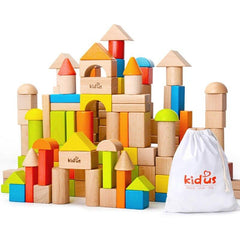 Wooden Building Blocks Kit - Stylus Kids