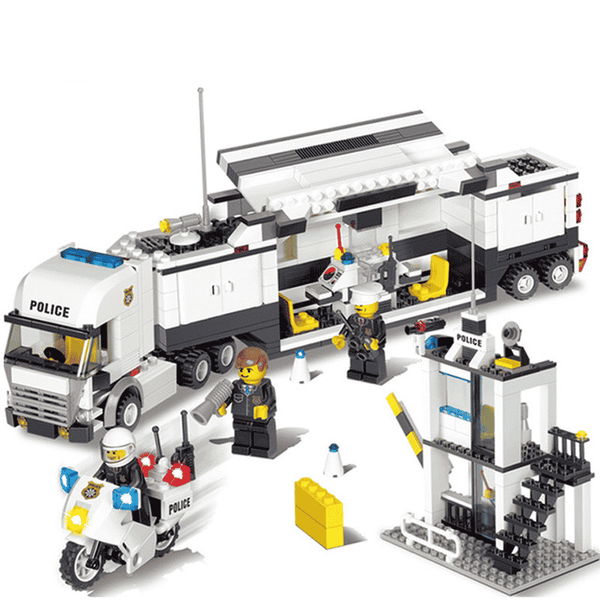 DIY Building Blocks Police Station - Stylus Kids