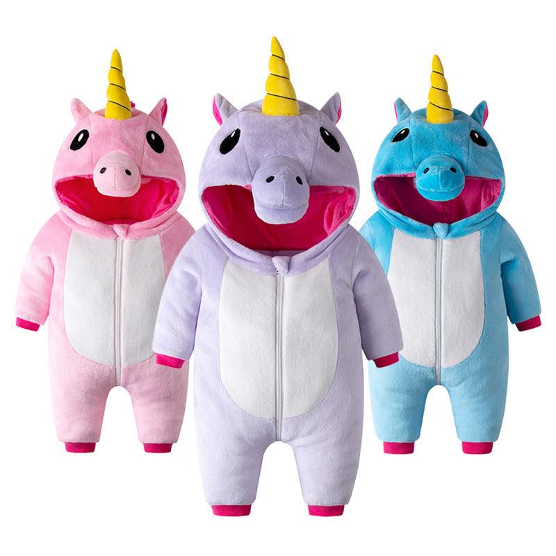 Cute Unicorn Horn Warm Baby Blanket Sleeper - Stylus Kids