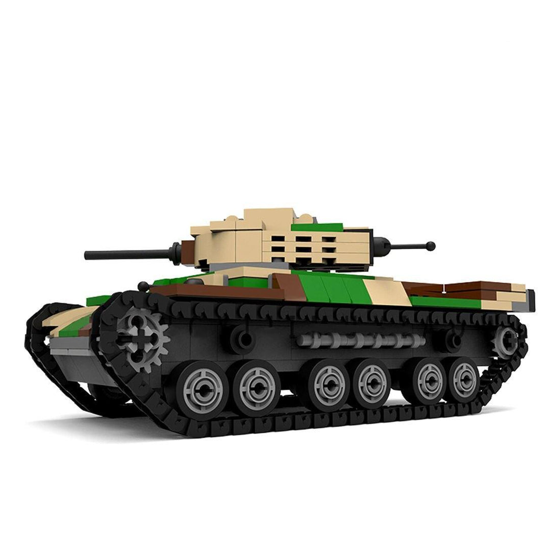 Japan Type 97 Medium Tank Building Blocks Kit - Stylus Kids