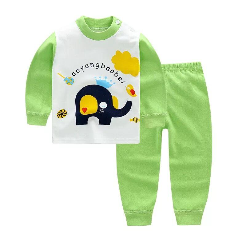 Kid's Cartoon Print Longsleeve and Pants Pajama Set - Stylus Kids