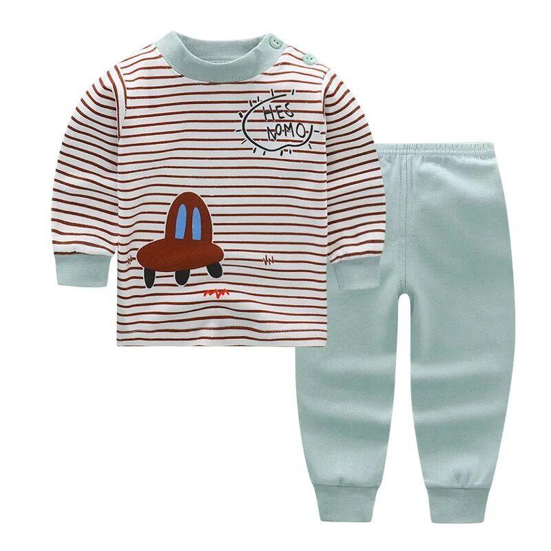 Kid's Cartoon Print Longsleeve and Pants Pajama Set - Stylus Kids