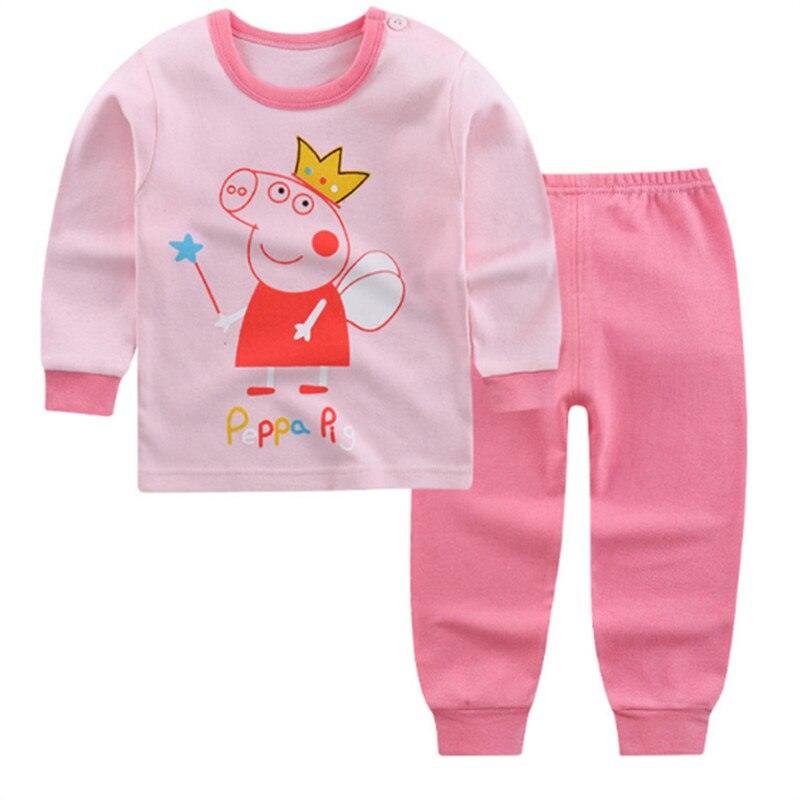 Kid's Cartoon Print Longsleeve and Pants Pajama Set - Stylus Kids