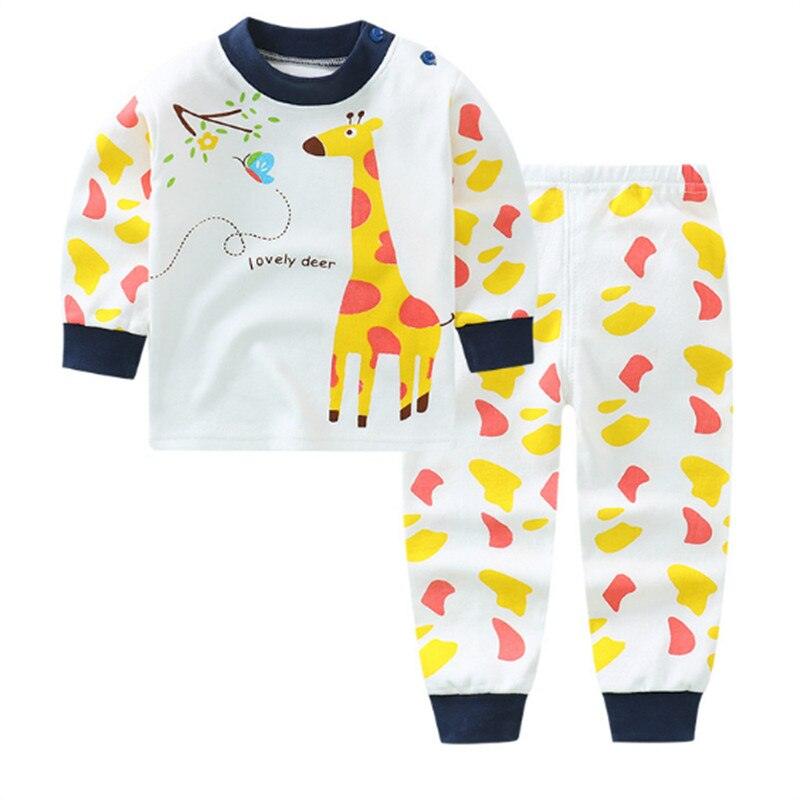 Kid's Cartoon Print Longsleeve and Pants Pajama Set - Stylus Kids